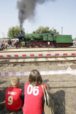Vasúttörténeti Park-stock-foto