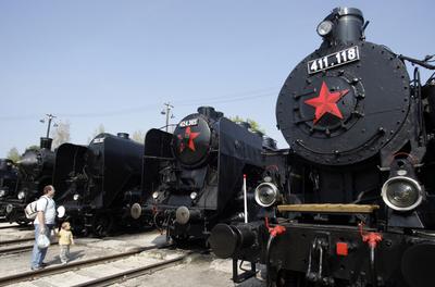 Vasúttörténeti Park-stock-foto