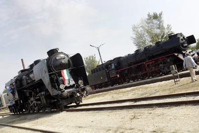 Vasúttörténeti Park-stock-foto