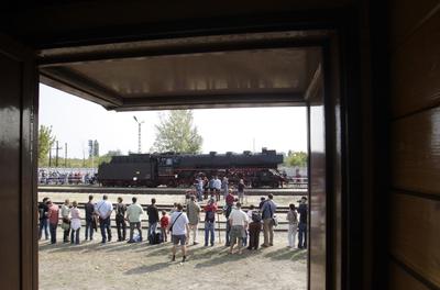 Vasúttörténeti Park-stock-foto