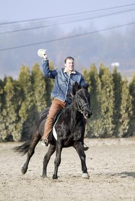 Kósa L. Adolf lovagol-stock-foto