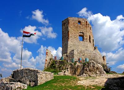 A cseszneki vár-stock-foto