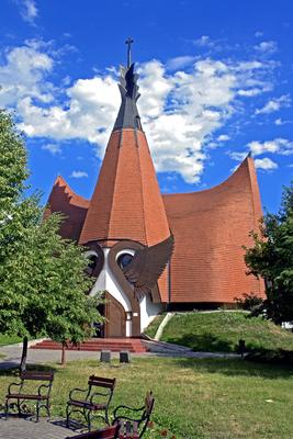 Siófok, Evangélikus templom-stock-foto