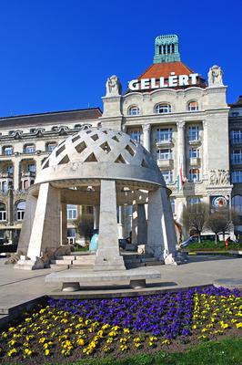 Budapest, Gellért tér-stock-foto