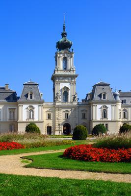 Keszthely, Festetics kastély-stock-foto