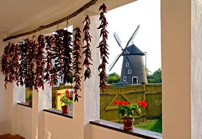 Ópusztaszer, Szabadtéri Néprajzi Múzeum-stock-foto