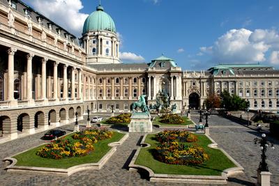 Budapest, a Budavári Palota-stock-foto