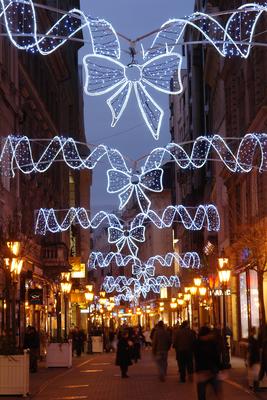 Budapest, Váci utca-stock-foto