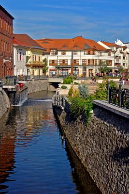 Miskolc, Szinva part-stock-foto