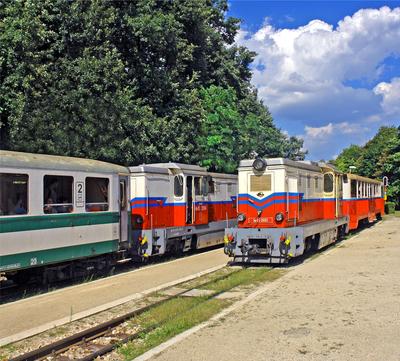 Széchenyi-hegyi Gyermekvasút, Budapest-stock-foto