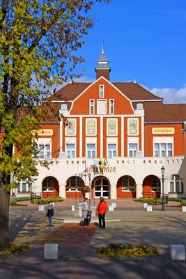 Hatvan, Kossuth tér-stock-foto