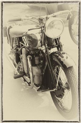 Veterán autó és motoros találkozó-stock-foto