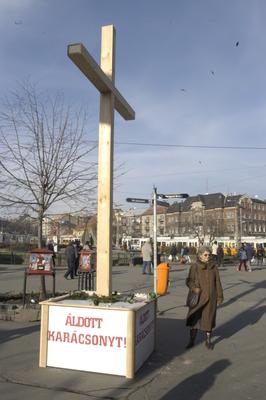 Adventi kereszt-stock-foto