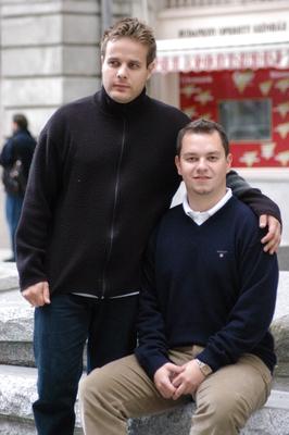 Bagi Iván és Nacsa Olivér-stock-foto