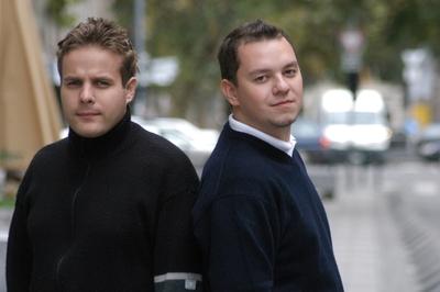 Bagi Iván és Nacsa Olivér-stock-foto