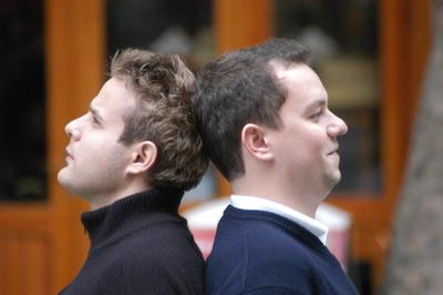 Bagi Iván és Nacsa Olivér-stock-foto