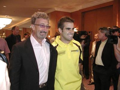 Eddie Jordan és Baumgartner Zsolt-stock-foto