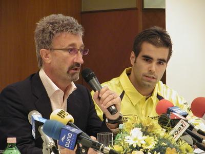 Eddie Jordan és Baumgartner Zsolt-stock-foto