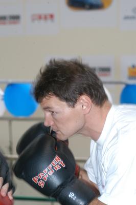 Erdei Zsolt ökölvívó-stock-foto