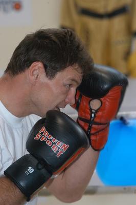 Erdei Zsolt ökölvívó-stock-foto