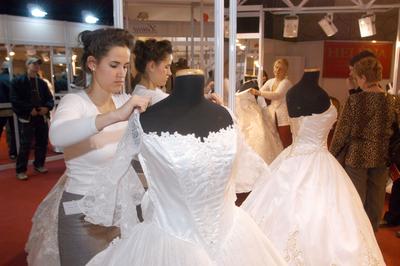 Esküvő kiállítás 2004.-stock-foto