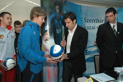 Luis Figo labdarúgó-stock-foto