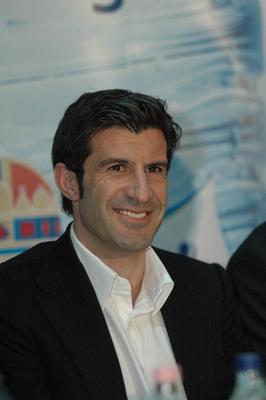 Luis Figo labdarúgó-stock-foto