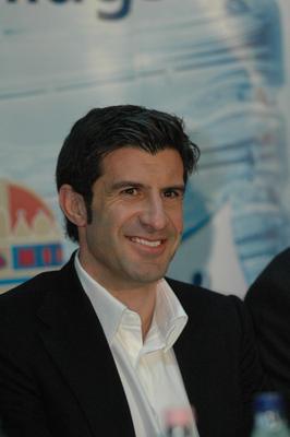 Luis Figo labdarúgó-stock-foto