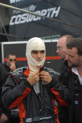 Baumgartner Zsolt starthoz készül-stock-foto