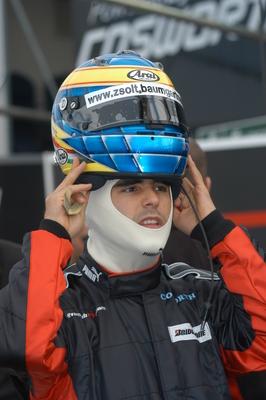 Baumgartner Zsolt starthoz készül-stock-foto