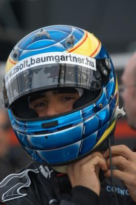 Baumgartner Zsolt starthoz készül-stock-foto