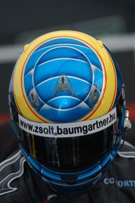 Baumgartner Zsolt starthoz készül-stock-foto