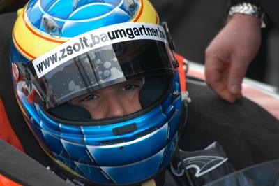 Baumgartner Zsolt starthoz készül-stock-foto