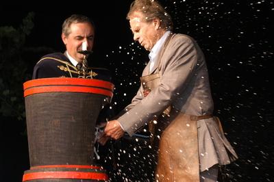 Pezsgő Lovagok avatása-stock-foto