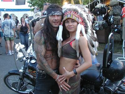 , 2003.06.06.
Harley Davidson motorostalálkozó
A képen Indián, akit az RTL valóságshow-jából ismerhetünk.-stock-foto