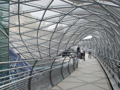 GRAZ - Insel (Sziget) a Mura folyón-stock-foto