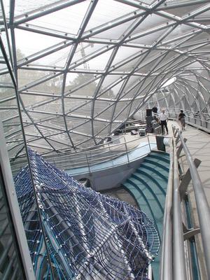 GRAZ - Insel (Sziget) a Mura folyón-stock-foto