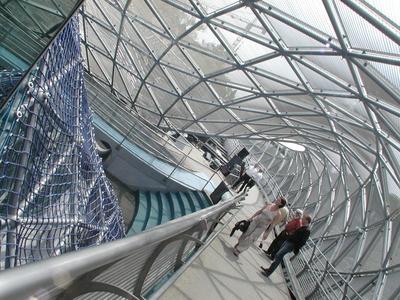 GRAZ - Insel (Sziget) a Mura folyón-stock-foto