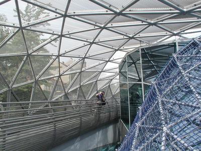 GRAZ - Insel (Sziget) a Mura folyón-stock-foto