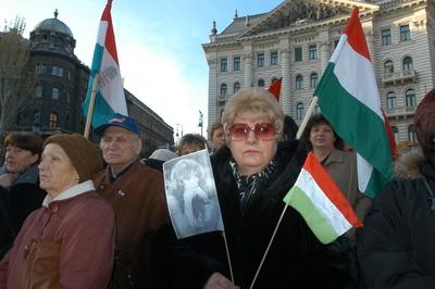 Tüntetés-stock-foto
