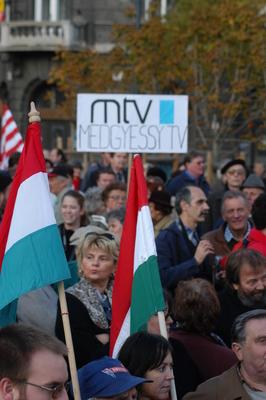 Tüntetés-stock-foto