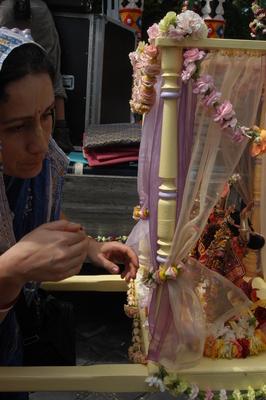 Ratha Yatra Indiai Szekérkarnevál-stock-foto