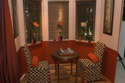 Lakástrend kiállítás-stock-foto