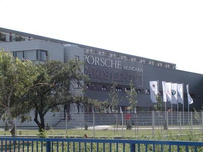 Porsche Hungária székház-stock-foto