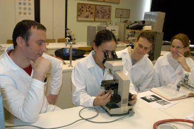 Orvostan hallgatók-stock-foto