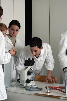 Orvostan hallgatók-stock-foto