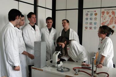 Orvostan hallgatók-stock-foto