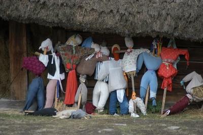 A szentendrei Szabadtéri Néprajzi Múzeum-stock-foto