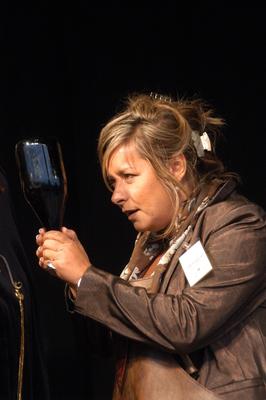 Pezsgő Lovagok avatása-stock-foto