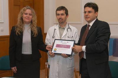 Kábeltévé a Szent László Kórház csontvelő-átültető osztályának-stock-foto